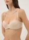 Beige balconette bra with removable padding_3