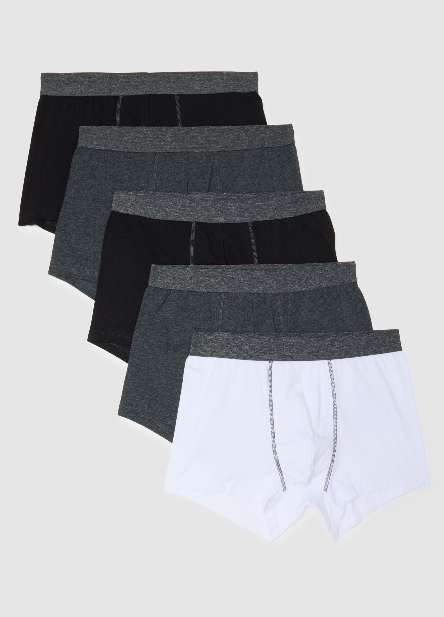 Multipack of regular fit multicoloured cotton stretch boxers