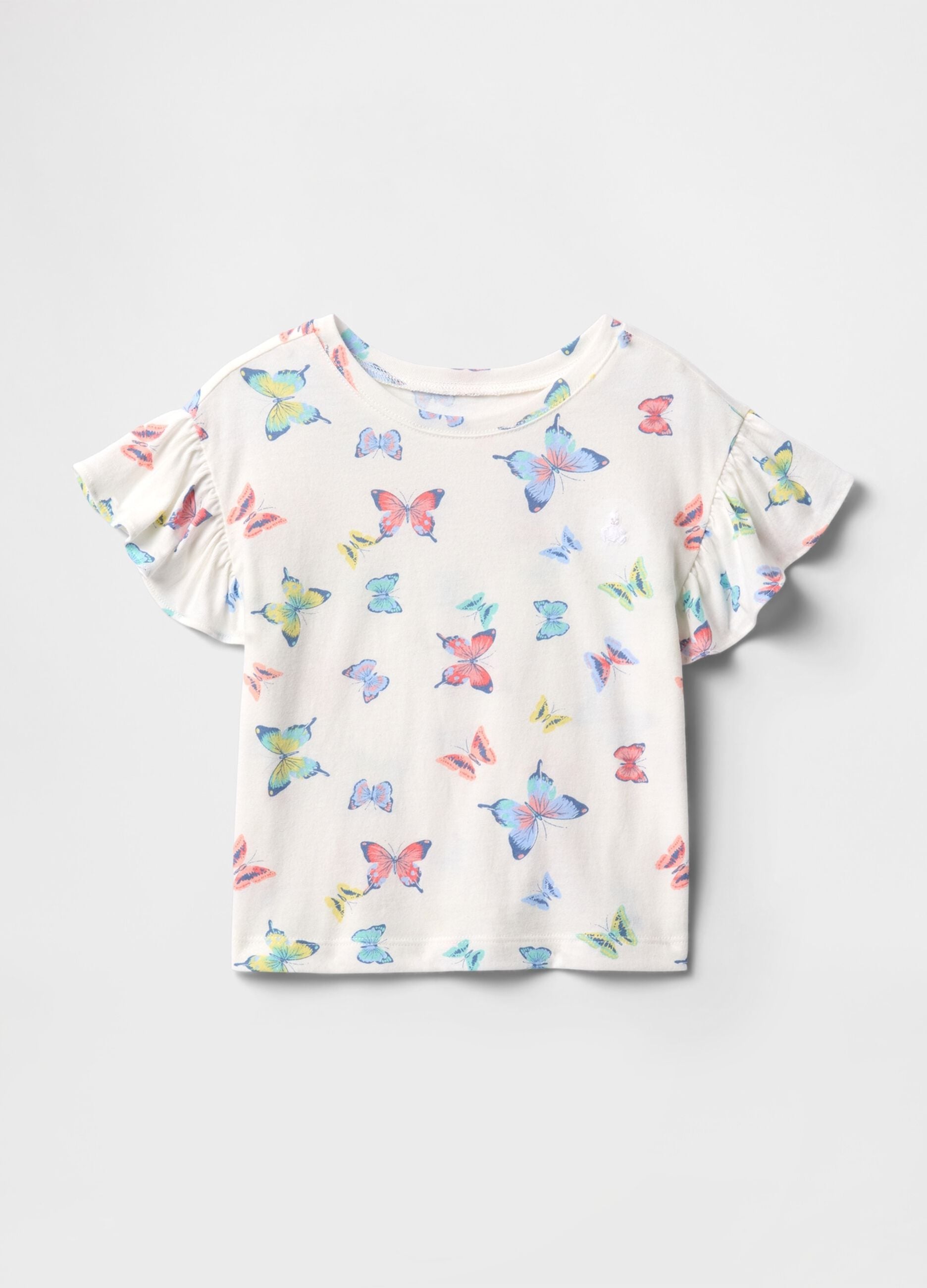 Girls' Butterfly Cotton T-shirt