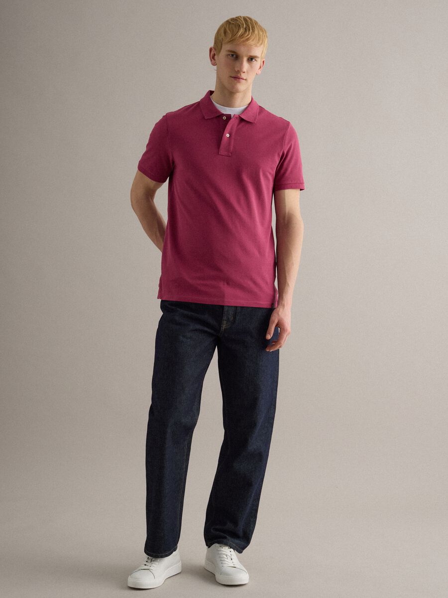 Pink Supima cotton polo shirt, regular fit_2