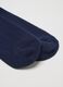 Blue Midi Cotton Blend Socks_2