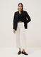 Wide-leg stretch cotton white jeans_0