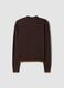 Brown viscose-blend polo-collar jumper, regular fit_6