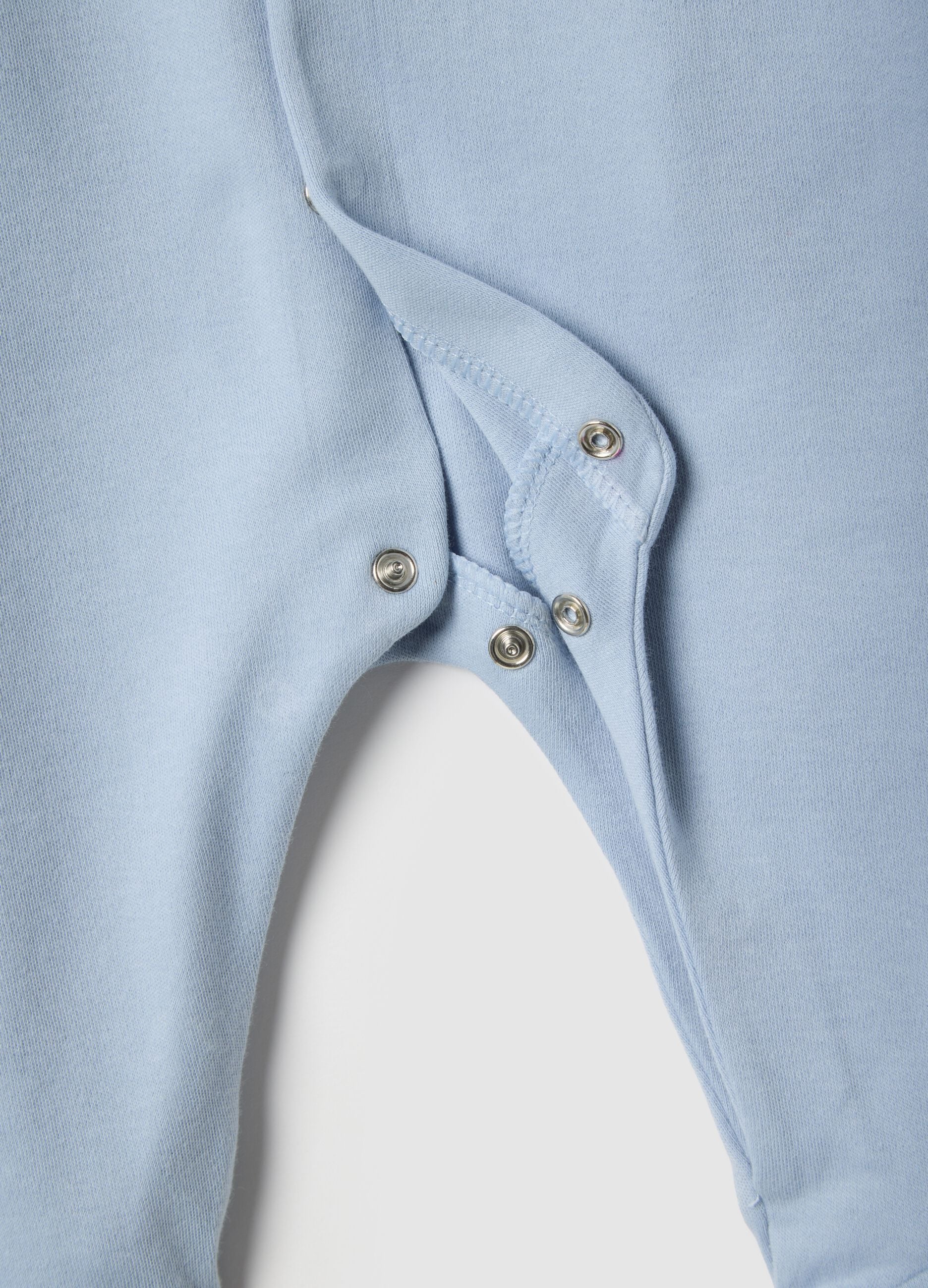 Blue and white pure cotton baby sleepsuits pack