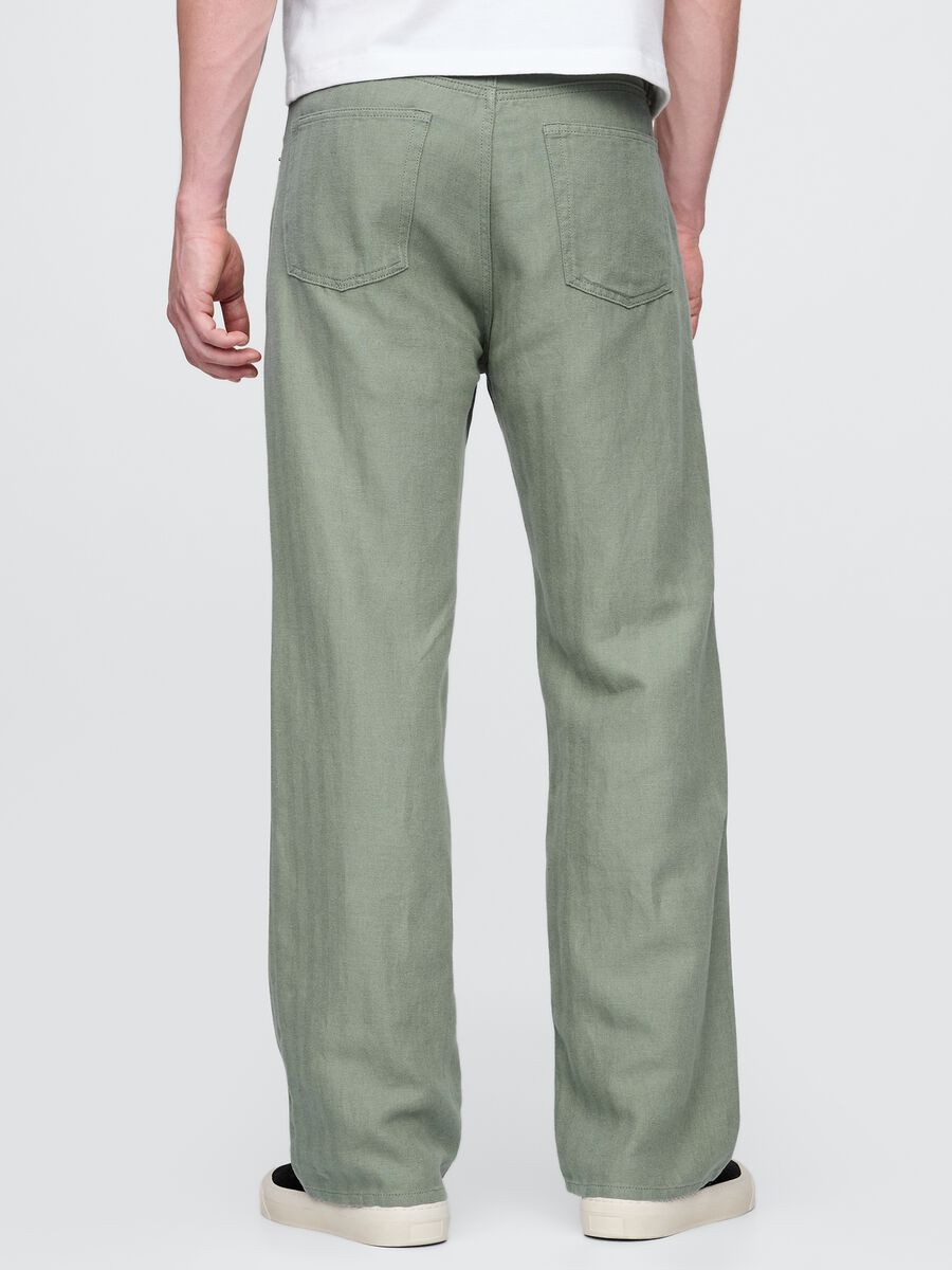 Pantaloni in lino e cotone_2
