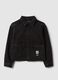 Girl's pure cotton black jacket regular fit_3