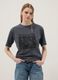 Grey pure cotton relaxed fit T-shirt with print_2
