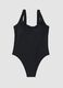 Black Stretch One-Piece Swimsuit with Padding_4