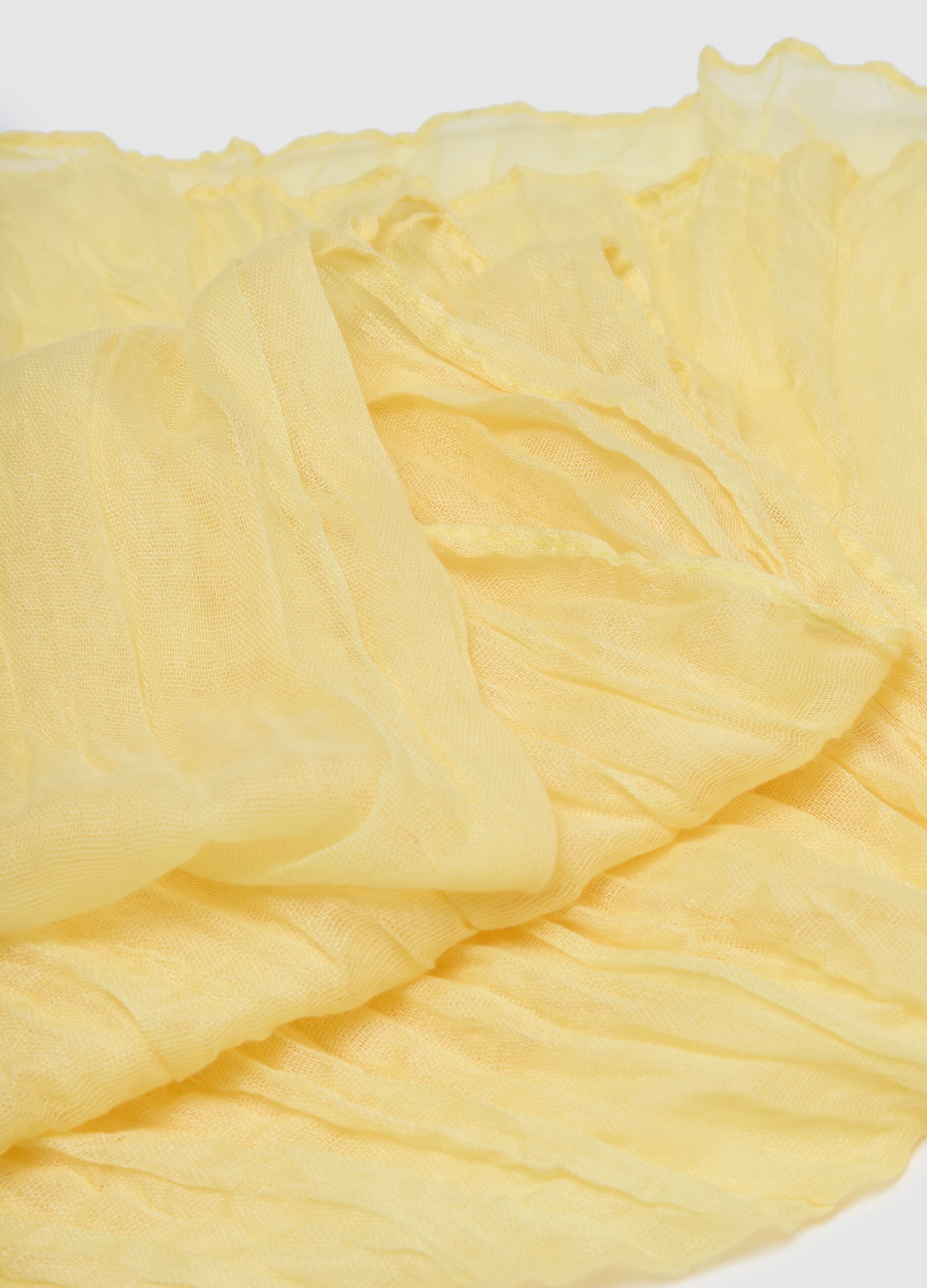 Light Yellow Scarf Regular Fit