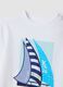 White pure cotton T-shirt with print_3