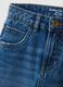 Wide-leg pure cotton blue jeans for children_2