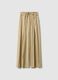 Beige viscose blend flare trousers_5
