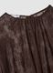 Brown stretch lace blouse with regular fit_5