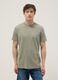 Green pure cotton regular-fit short-sleeve T-shirt_0