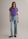 Purple regular-fit polo in 100% organic cotton_1