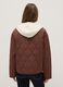 Brown padded jacket regular fit with buttons_2