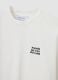 White relaxed-fit pure cotton T-shirt with chest slogan_6