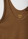 Brown Stretch Cotton Regular Fit Vest_5