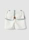 White cotton-linen blend boys&rsquo; shorts, regular fit, with braces_1