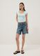 Blue stretch cotton T-shirt_1
