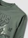 Boys&rsquo; green pure cotton long-sleeve Looney Tunes print T-shirt_2