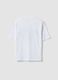 White pure cotton boys&rsquo; oversized T-shirt with print_4