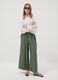 Green viscose-blend palazzo trousers_0