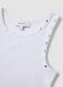 White stretch-cotton tank top_5