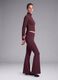 Purple flared leggings in stretch fabric ALTAVIA STUDIO_4