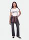 White pure-cotton crew-neck T-shirt with Detroit print_1