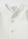 Baby white pure cotton sleepsuit with integrated feet_2