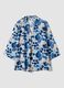 Blue patterned long-sleeve top_4