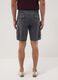 Grey stretch cotton cargo shorts_2