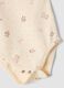3-pack pink and beige organic cotton bodysuits with print_2