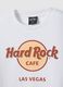 White Pure Cotton Regular Fit T-shirt with Hard Rock Cafe Logo_5