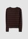 Brown viscose-blend polo-collar jumper, regular fit_6