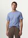 Blue regular-fit pure organic cotton jersey T-shirt_0