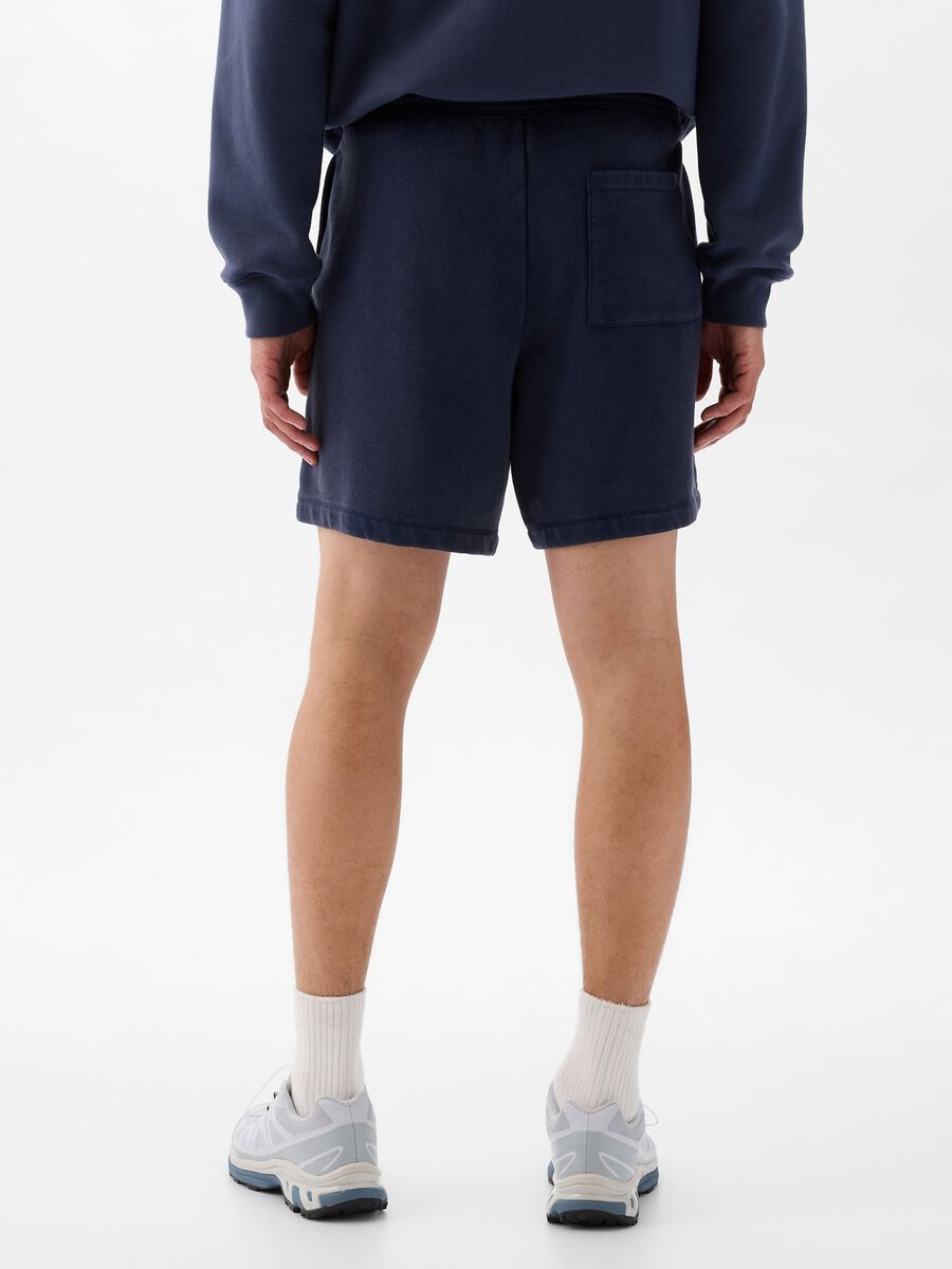 Bermuda joggers in fleece with drawstring_2