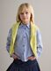 Girls' multicolour striped pure cotton shirt with embellishments_0