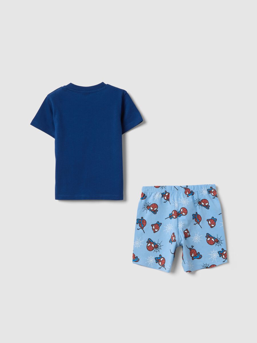 Baby Regular Fit Multicolour Pure Cotton Pyjamas with Spider-Man_1