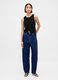 Black cotton blend waistcoat_1