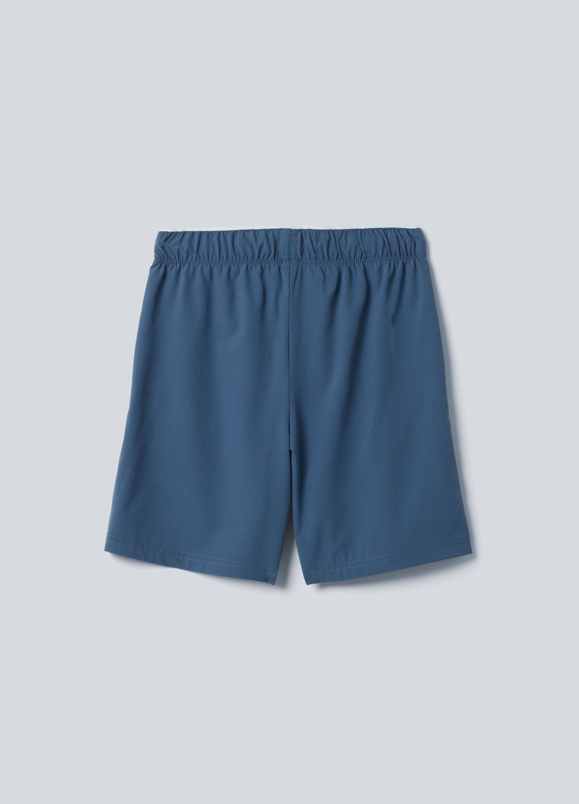 ALTAVIA COURT blue sports shorts in stretchy technical fabric for boys