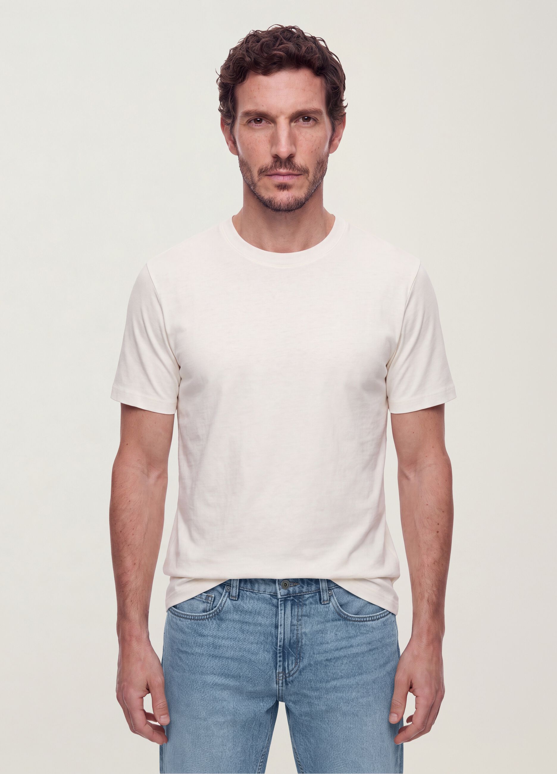 The Iconic Tee white pure cotton regular-fit short-sleeve T-shirt