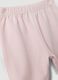 Bipack di leggings rosa e bianco in cotone organico con piedini_3