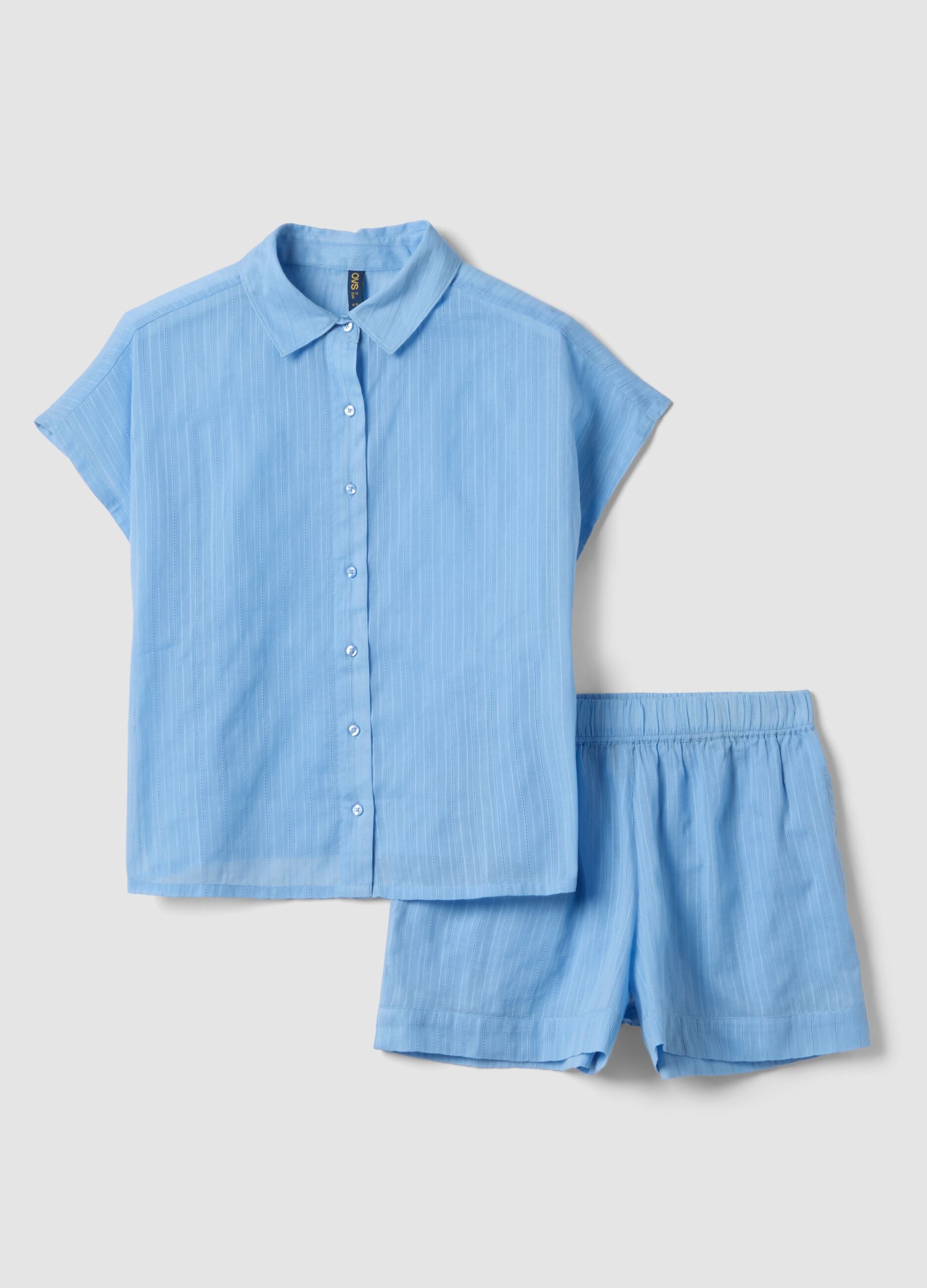 Light blue organic cotton pyjamas