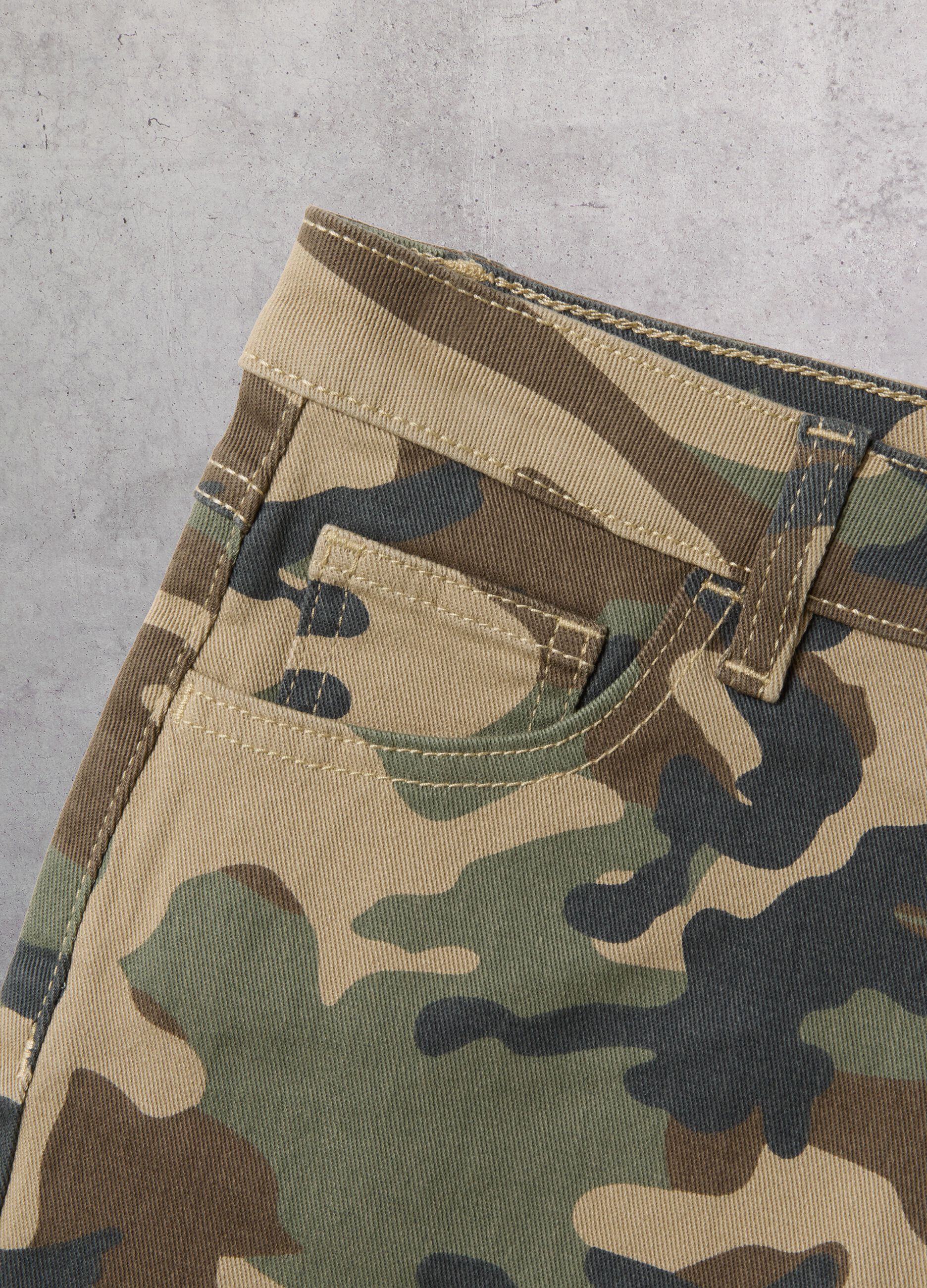 Camo Mini Skirt