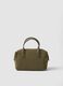 Green handbag with adjustable shoulder strap_0