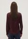 Purple stretch shirt with classic collar_3
