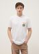 White pure cotton T-shirt with chest print, regular fit_1
