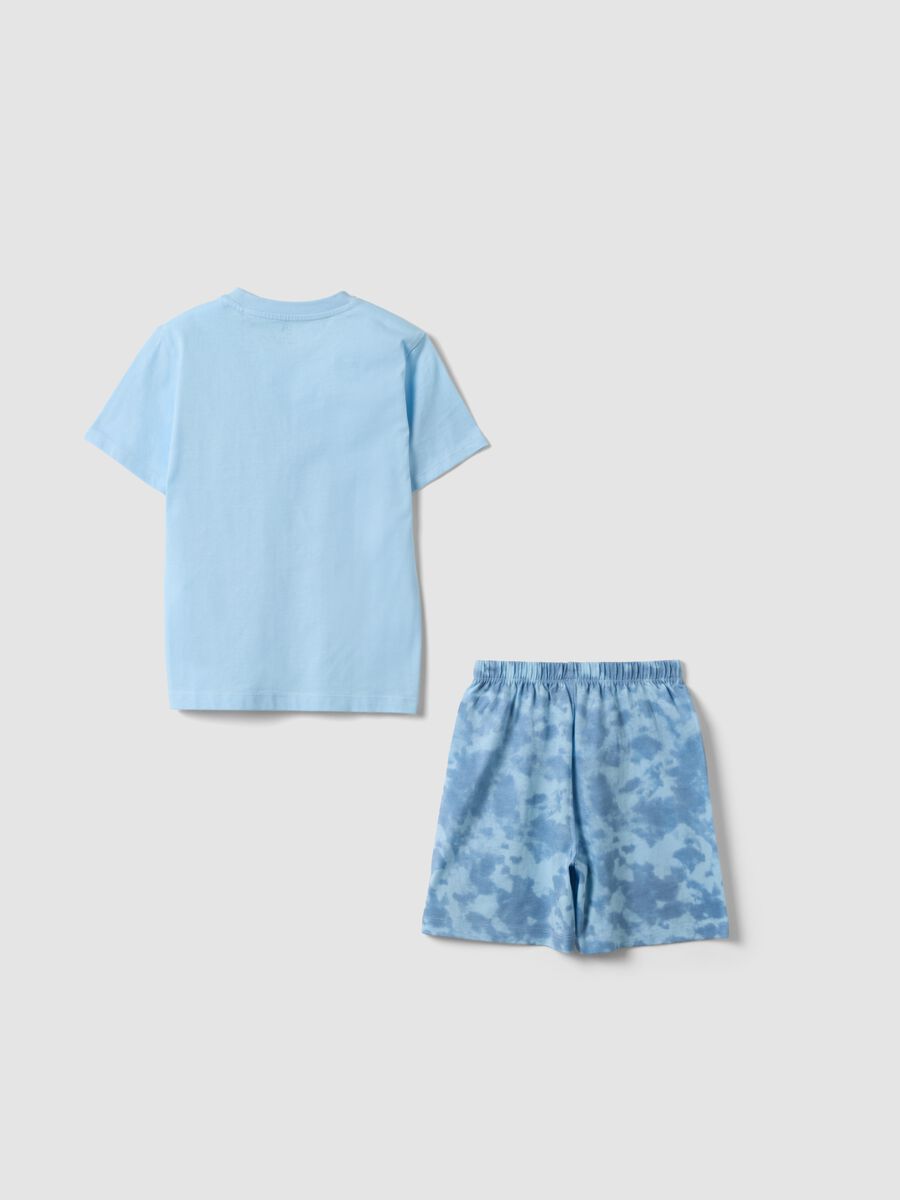 Light blue pure organic cotton kids&rsquo; pyjamas, regular fit_1